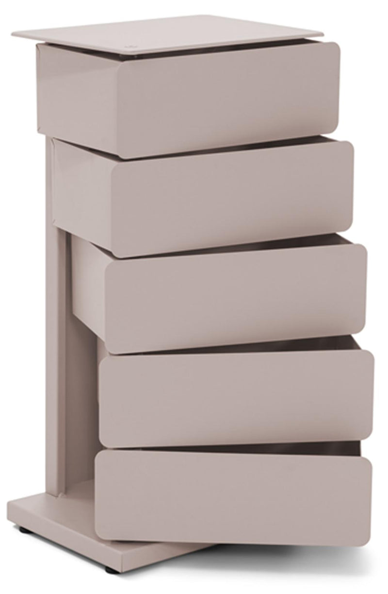 Spinder JOEY 5 Dresser: Skandinavischer Stahl-Schrank, Silky Taupe