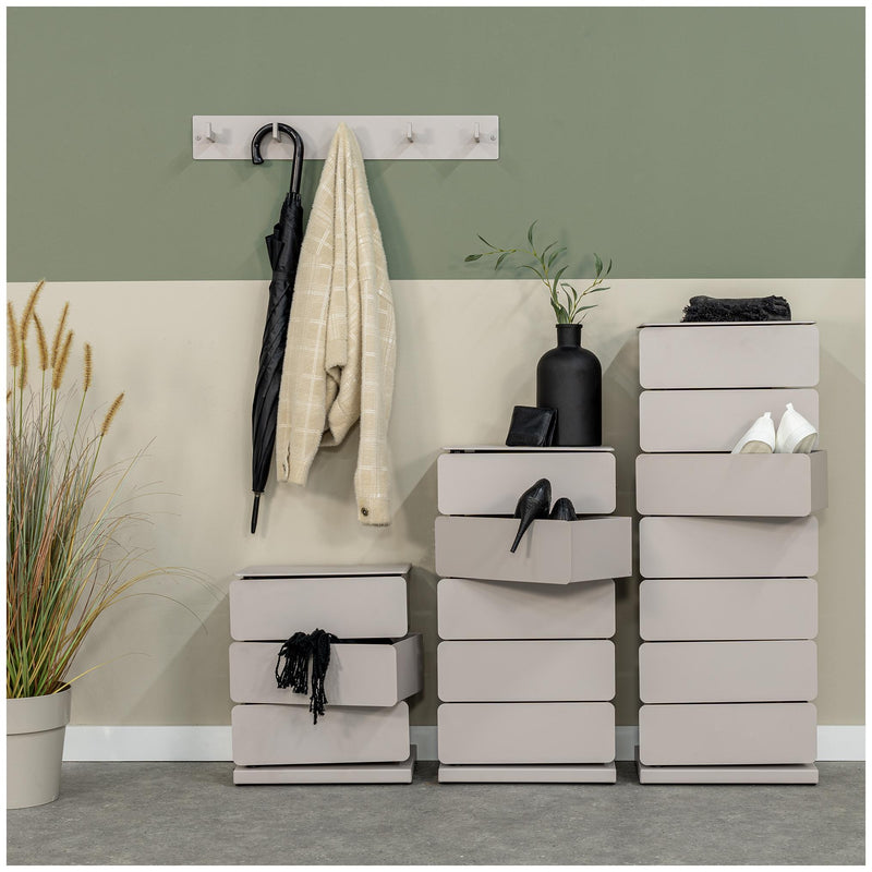 Spinder JOEY 5 Dresser: Skandinavischer Stahl-Schrank, Silky Taupe