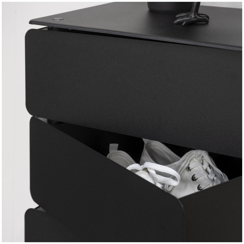 Spinder JOEY 7 Dresser: Minimalistischer Stahl-Schrank, Schwarz