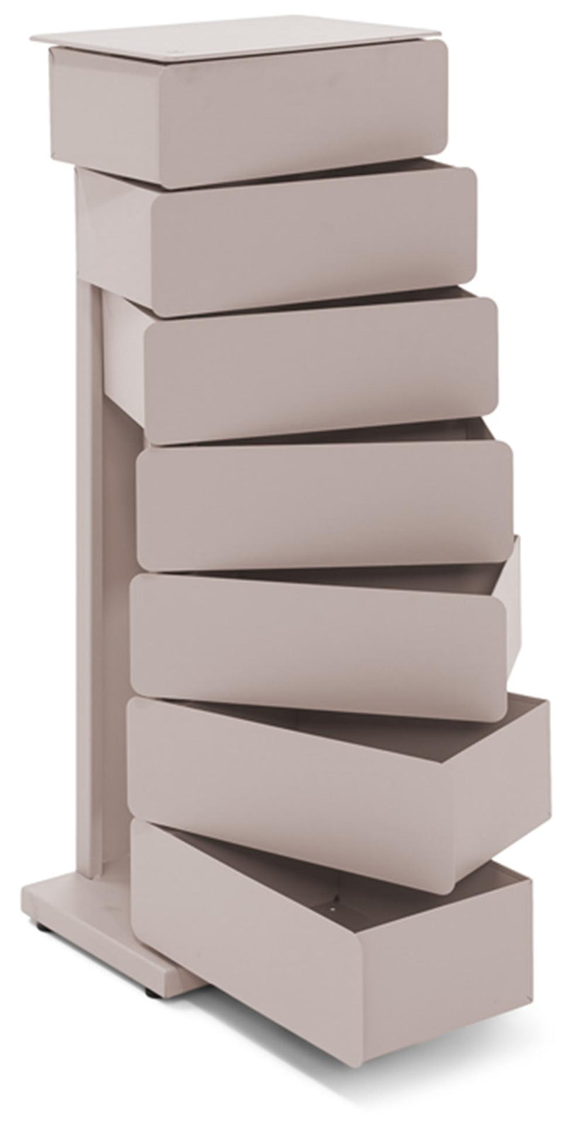 Spinder JOEY 7 Dresser: Skandinavischer Stahl-Schrank, Silky Taupe