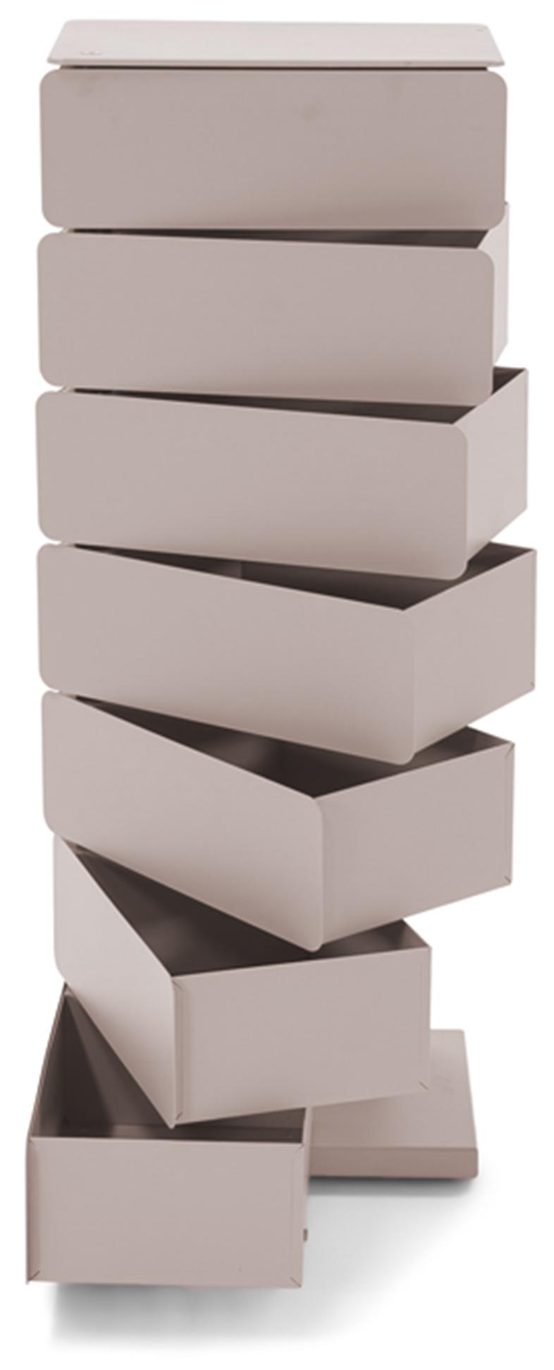 Spinder JOEY 7 Dresser: Skandinavischer Stahl-Schrank, Silky Taupe