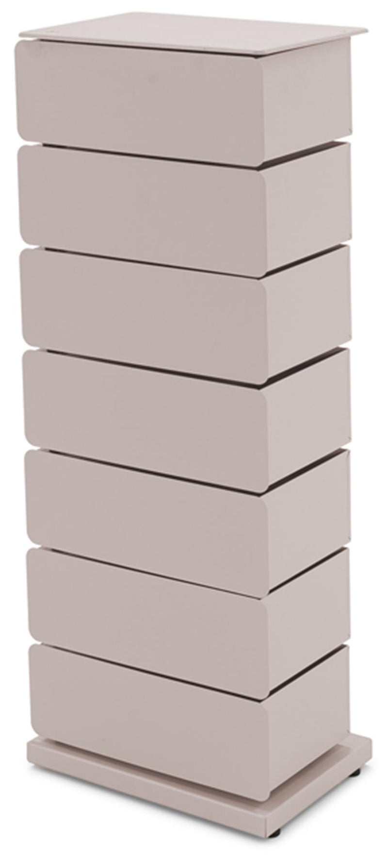 Spinder JOEY 7 Dresser: Skandinavischer Stahl-Schrank, Silky Taupe
