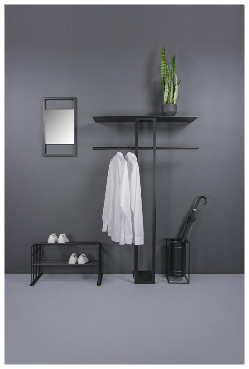 Spinder LUMA S Spiegel: Moderner Stahl & Spiegelglas, Schwarz