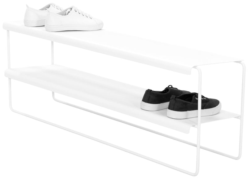 Spinder NIVO 100 Schuhregal, Stahl, Modernes Design, Weiß