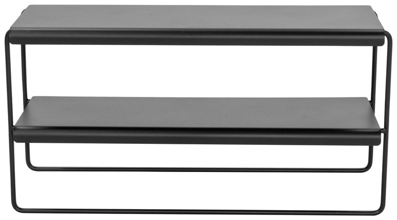 Spinder NIVO 70 Stahl Schuhregal, Modernes Design, Schwarz