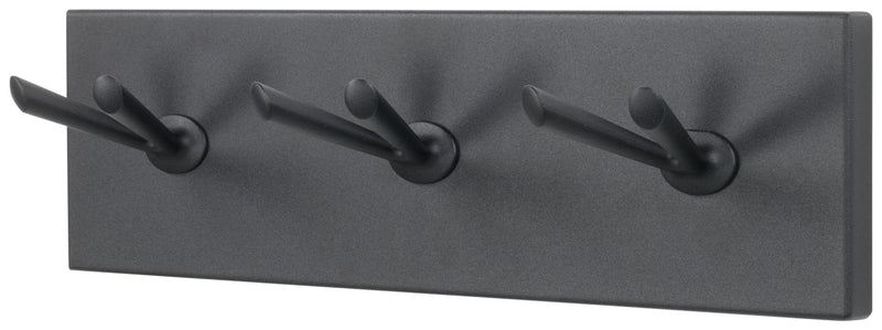 Hakenleiste PULL 3 Minimalistische Garderobe Schwarz Modern, Spinder