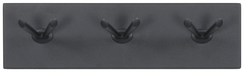 Hakenleiste PULL 3 Minimalistische Garderobe Schwarz Modern, Spinder