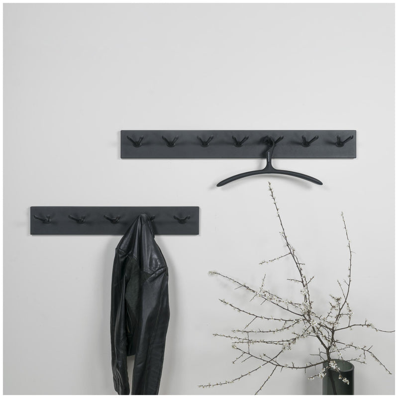 Spinder PULL 7 Garderobe: Minimalistisches Design aus Stahl, Schwarz