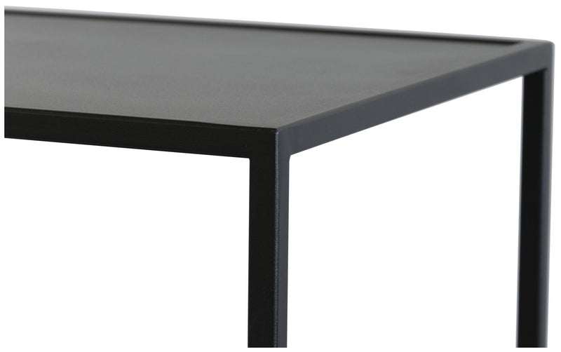 Spinder Trolly: Minimalistischer Stahl-Serviertisch, Schwarz, Mobil