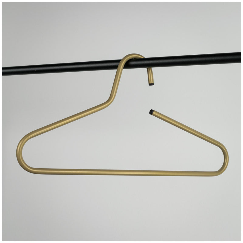 Spinder VICTORIE Stahl Kleiderbügel, Minimalistisch, Gold, 5er-Set