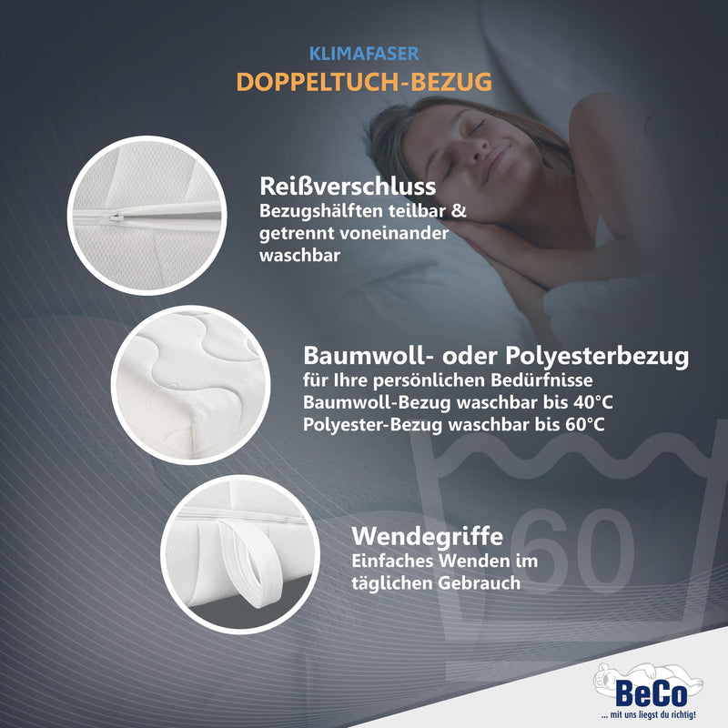 7-Zonen Matratze Double DeLuxe 20 cm: Made in Germany