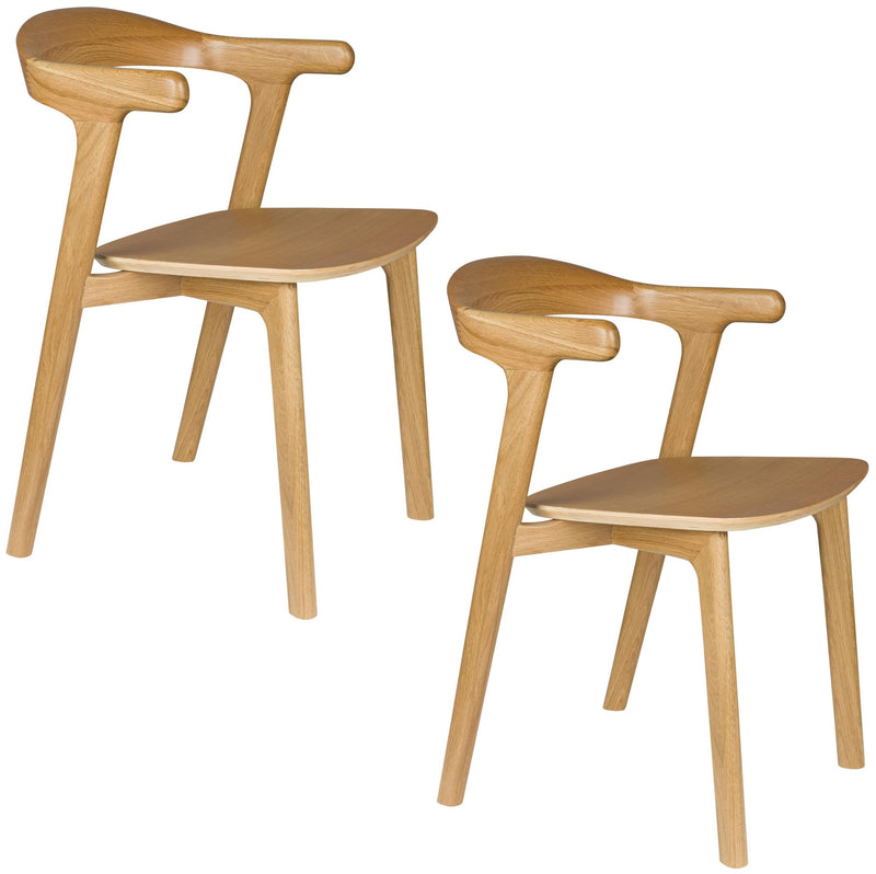 Esszimmerstuhl Northwood aus Eiche | Japanisches Design von Zuiver