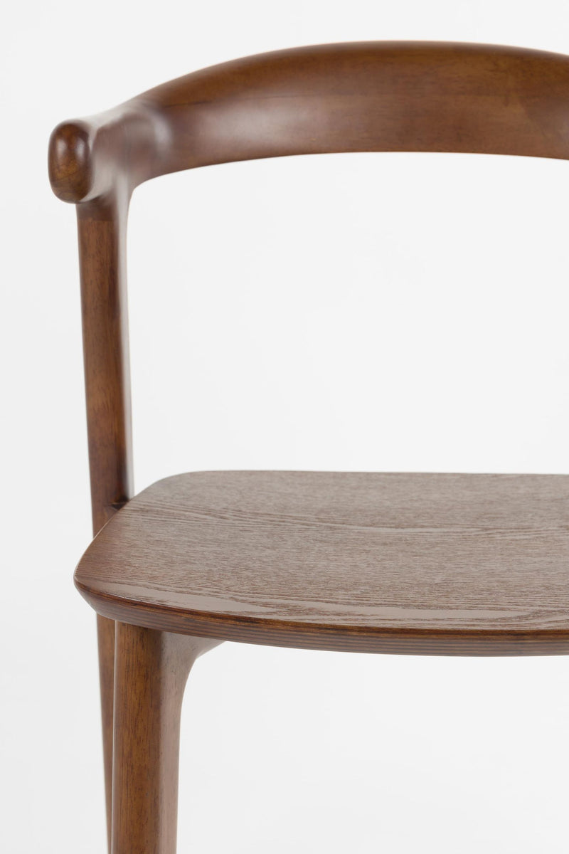 Esszimmerstuhl Northwood Walnuss | Japanisches Design aus Holz