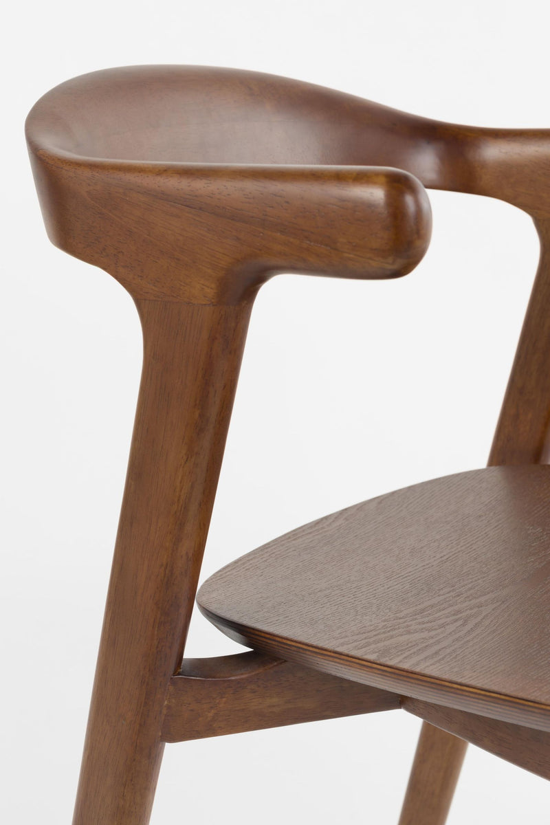 Esszimmerstuhl Northwood Walnuss | Japanisches Design aus Holz