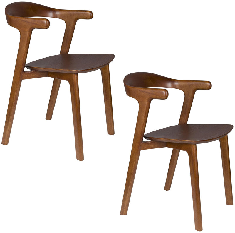 Esszimmerstuhl Northwood Walnuss | Japanisches Design aus Holz