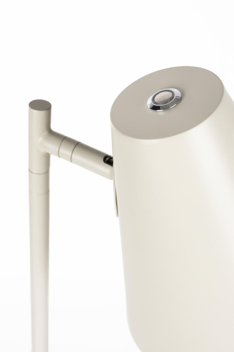 Stehlampe Lustor Beige mit Tisch & USB-Port | Design by Zuiver