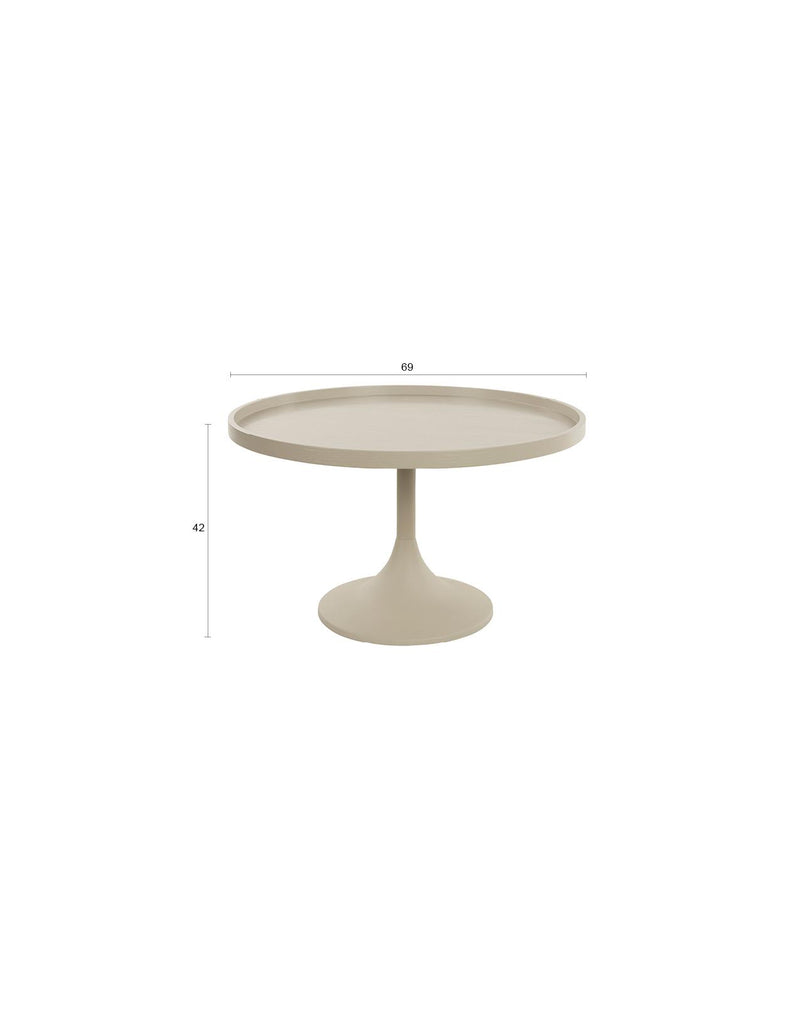 Zuiver Couchtisch Jason | Beige, rund & minimalistisch