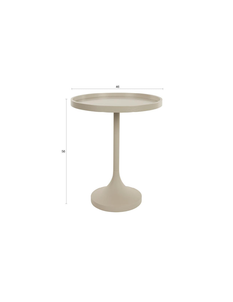 Runder Beistelltisch Jason Beige | Minimalistisches Design