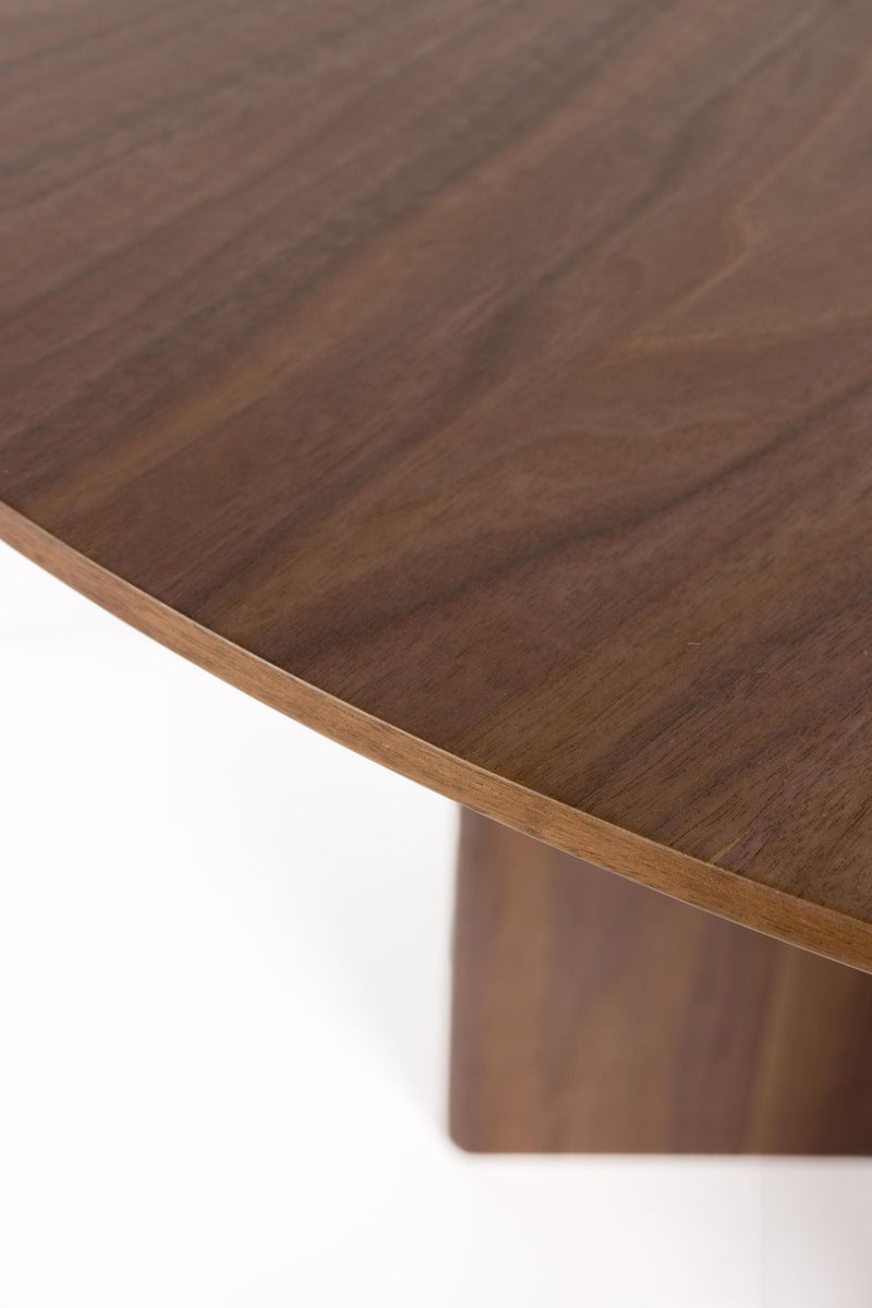 Runder Esstisch Laurent | 120 cm in edler Walnussoptik