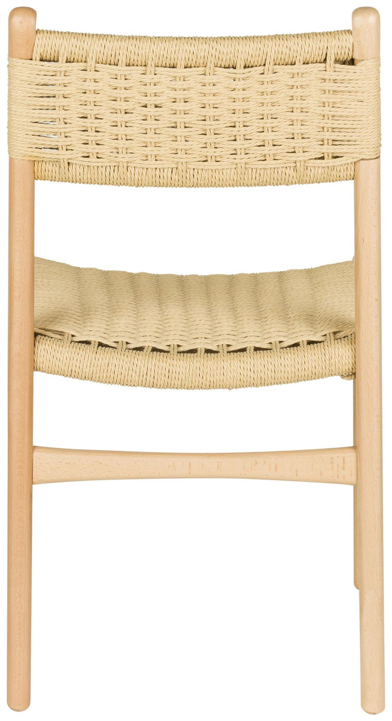 Dutchbone Stuhl Cecile: Esszimmerstuhl aus Holz & Naturgeflecht