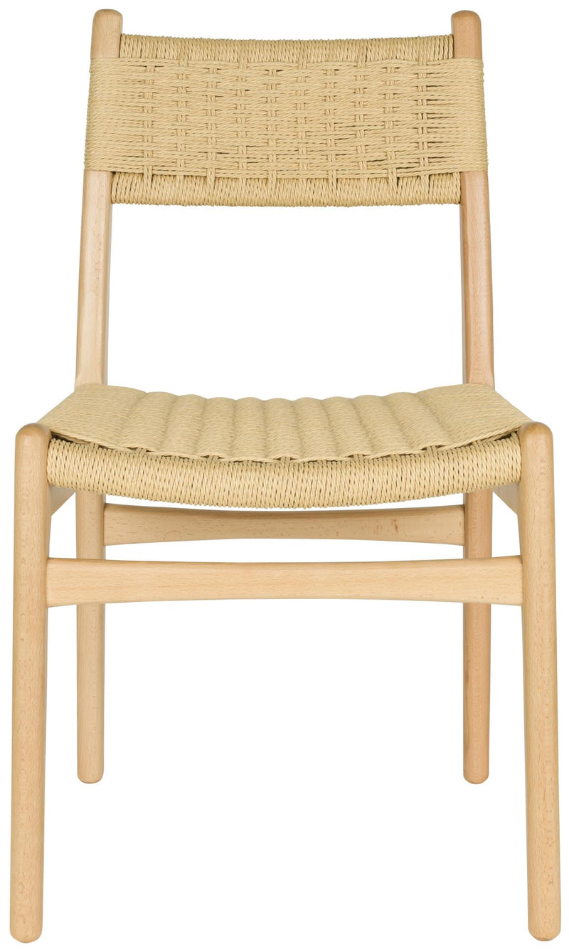 Dutchbone Stuhl Cecile: Esszimmerstuhl aus Holz & Naturgeflecht