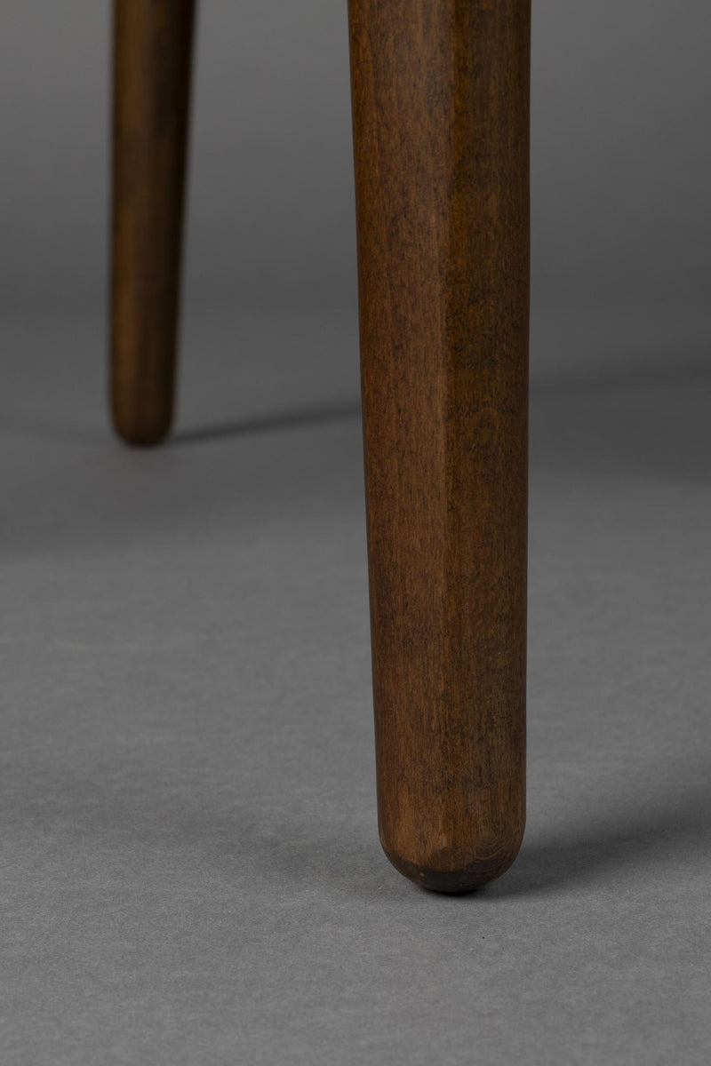Dutchbone Stuhl Cecile Walnut: Holz & Geflecht im Retro-Look