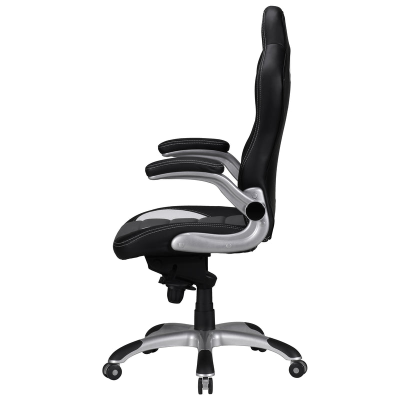 Bürostuhl Race Chefsessel Kunstleder Schwarz höhenverstellbar 120kg