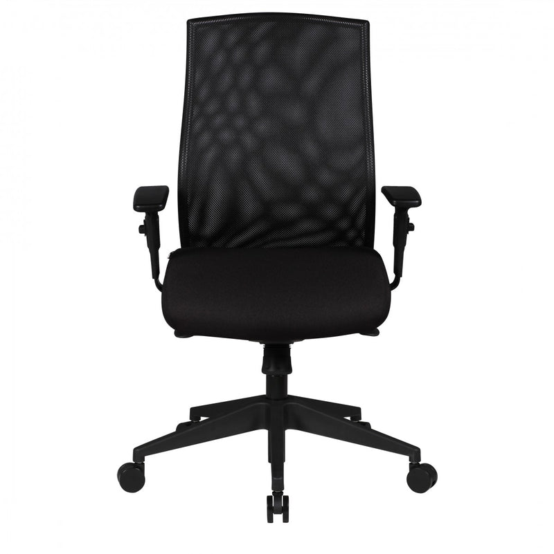 Bürostuhl Chefsessel Stoff Schwarz Drehstuhl Armlehne 120 kg