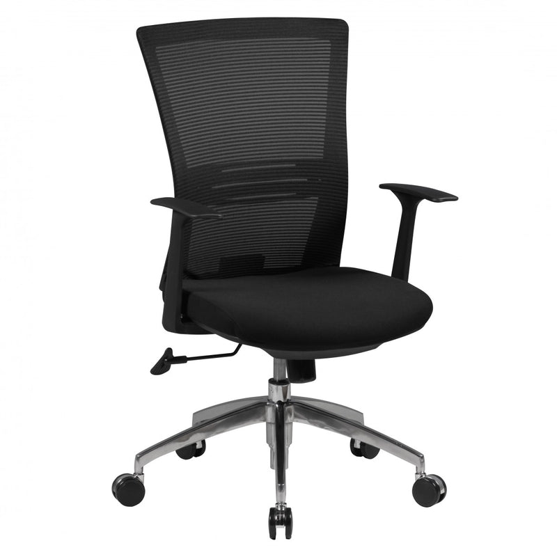 Bürostuhl Chefsessel 120kg Stoffbezug schwarz Synchronmechanik
