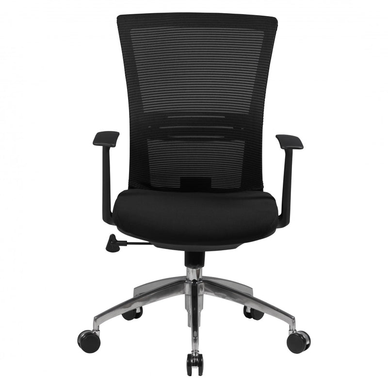 Bürostuhl Chefsessel 120kg Stoffbezug schwarz Synchronmechanik