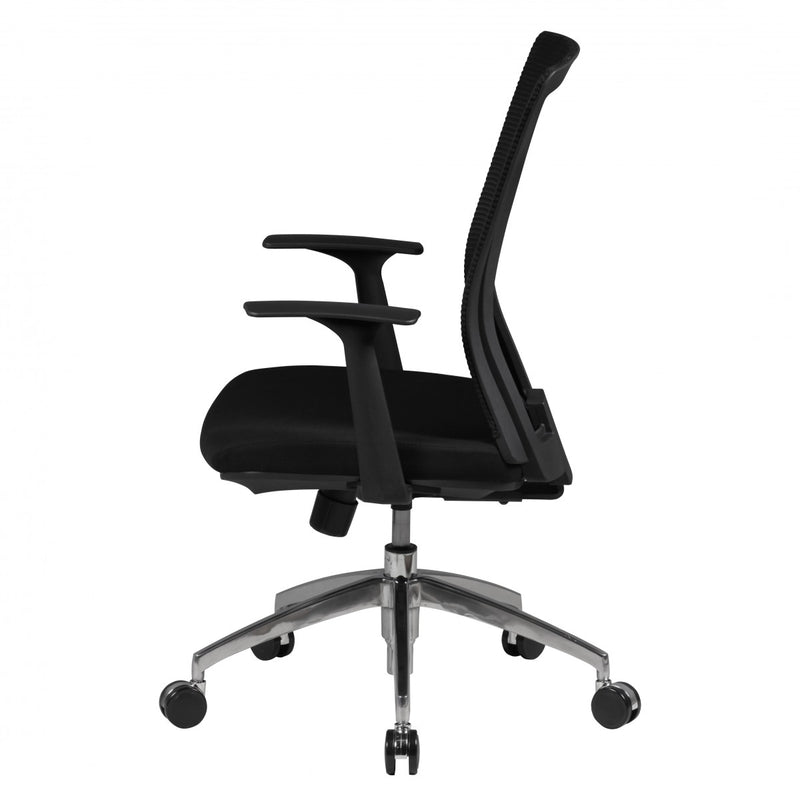 Bürostuhl Chefsessel 120kg Stoffbezug schwarz Synchronmechanik