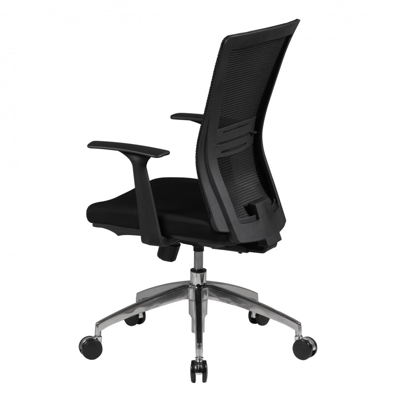Bürostuhl Chefsessel 120kg Stoffbezug schwarz Synchronmechanik