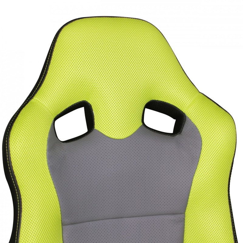 Kinder-Schreibtischstuhl Speedy Racing höhenverstellbar Grün Grau ergonomisch