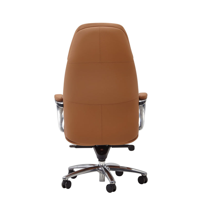 Bürostuhl Echtleder Caramel Chefsessel höhenverstellbar ergonomisch 120kg