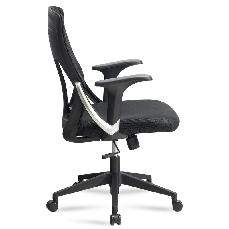 Bürostuhl Schwarz Mesh höhenverstellbar Lendenwirbelstütze ergonomisch