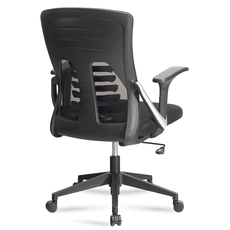 Bürostuhl Schwarz Mesh höhenverstellbar Lendenwirbelstütze ergonomisch
