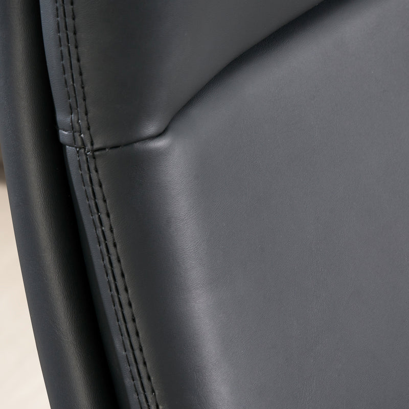 Bürostuhl Chefsessel Kunstleder Schwarz höhenverstellbar ergonomisch