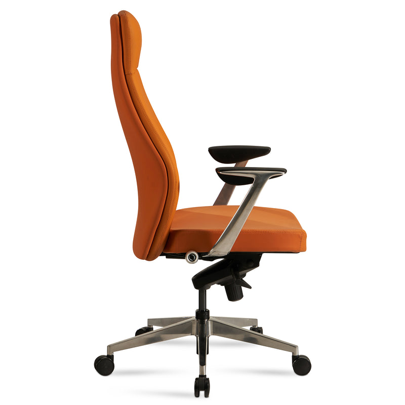 Bürostuhl Chefsessel Kunstleder Caramel höhenverstellbar ergonomisch