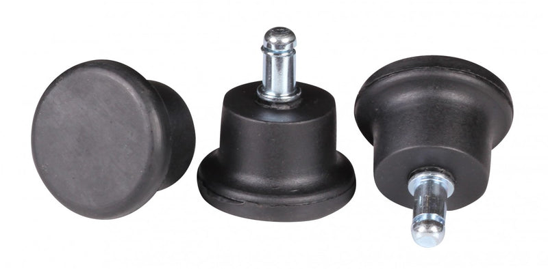 Bodengleiter Set 5er Kunststoff rund Schwarz 11mm für Bürostuhl