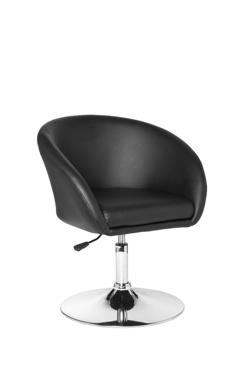 Relaxsessel SPM2.157 Kunstleder drehbar schwarz Loungesessel Modern