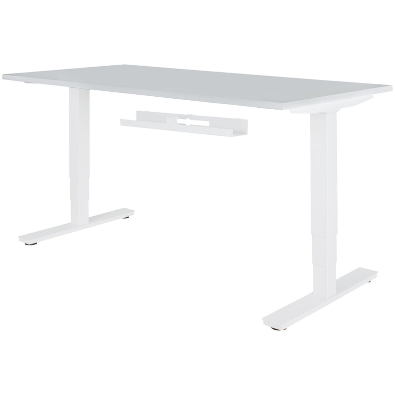 Kabelkanal Schreibtisch 80x7x13cm Kabelführung weiß Metall pulverbeschichtet