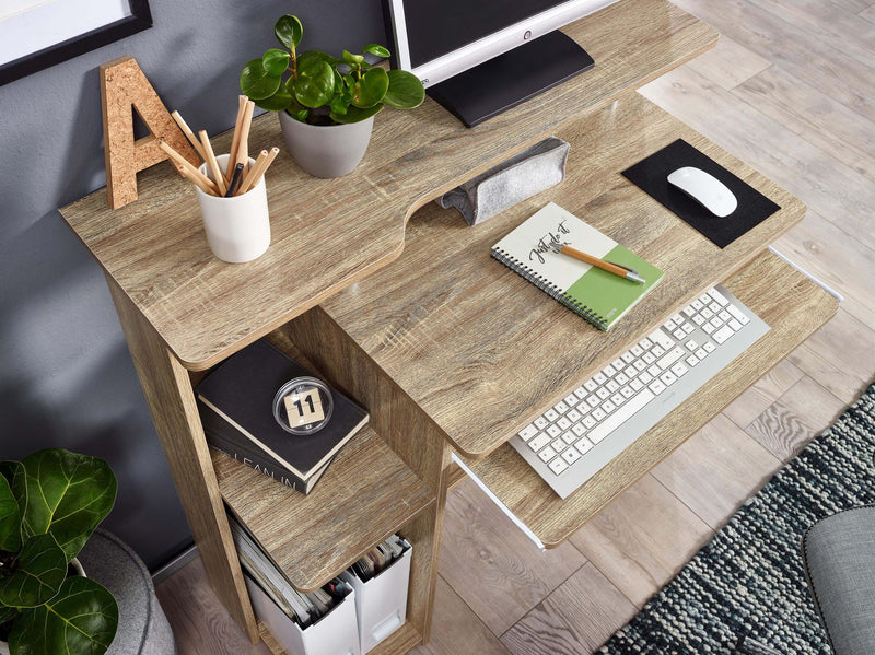 Computertisch WL1.171 Sonoma 94x90,5x48,5cm mit Tastaturauszug Modern