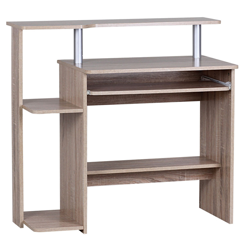 Computertisch WL1.171 Sonoma 94x90,5x48,5cm mit Tastaturauszug Modern