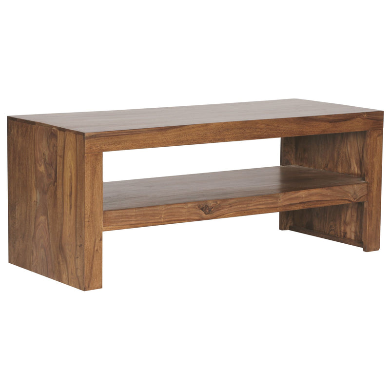 Couchtisch Durban Sheesham 110cm Massivholz Braun Landhausstil
