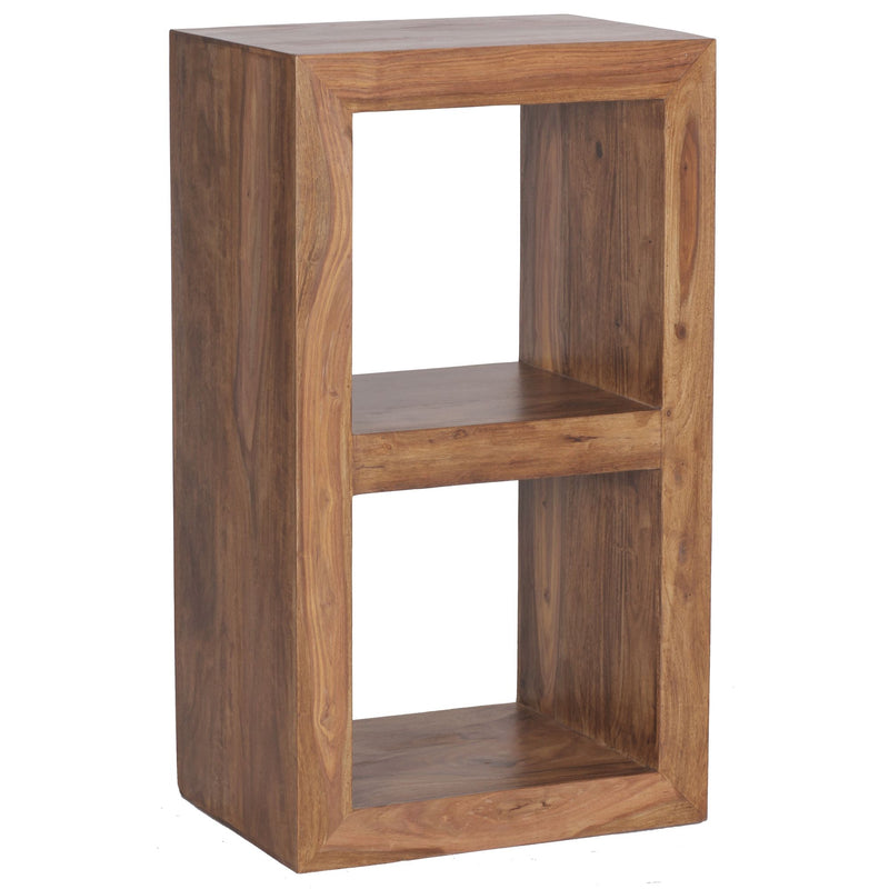 Regal Sheesham Massivholz 88cm 2 Böden Landhausstil Naturprodukt