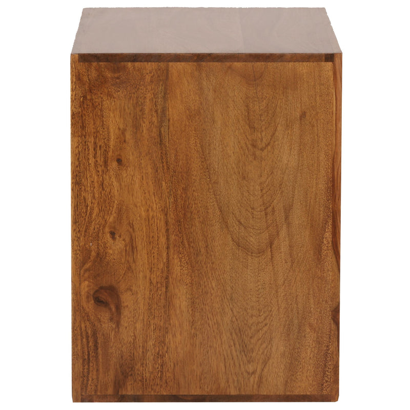 Regal Cube 44cm Sheesham Massivholz Landhausstil Naturprodukt