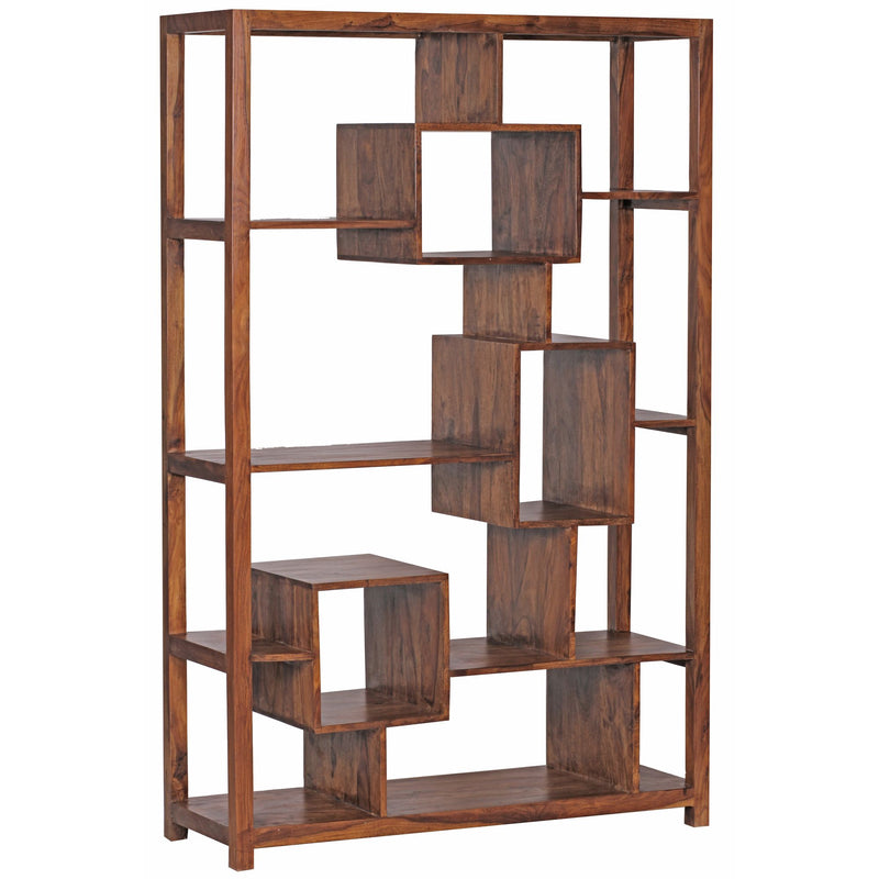 Bücherregal 115x180x40cm Sheesham Massivholz Landhaus Raumteiler