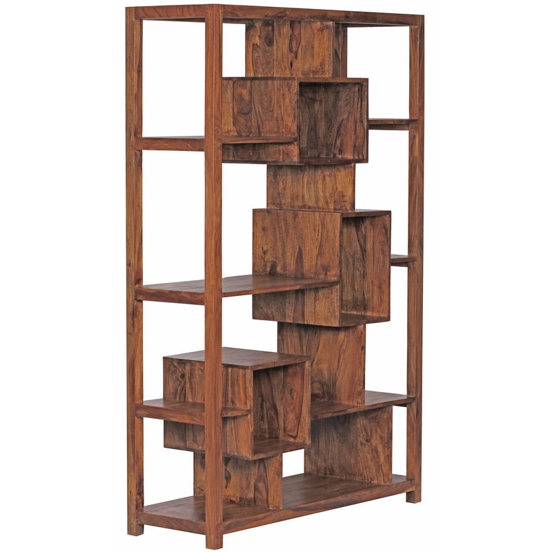 Bücherregal 115x180x40cm Sheesham Massivholz Landhaus Raumteiler