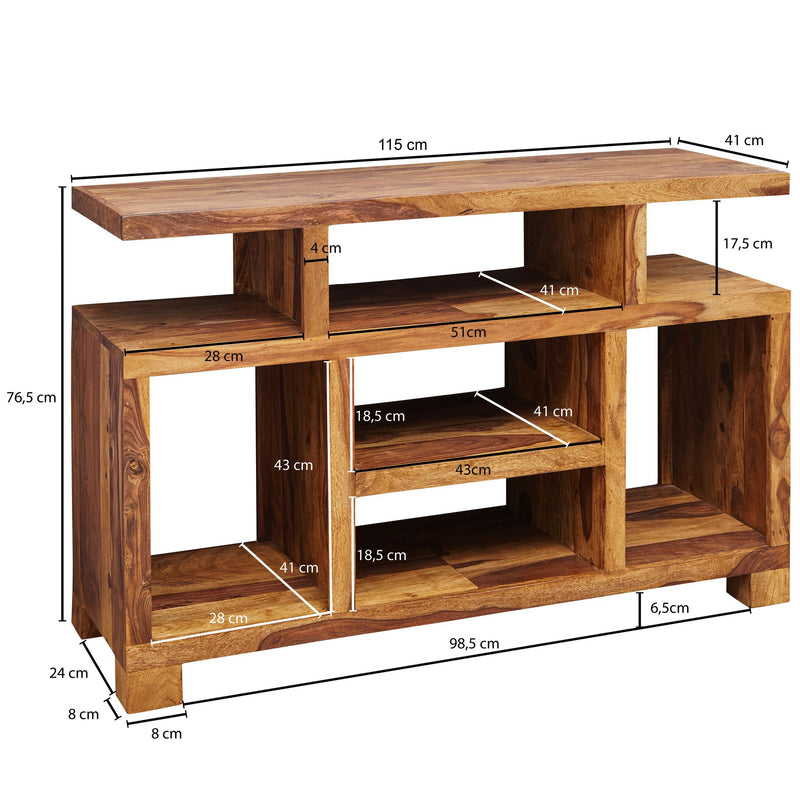 Sideboard Sheesham Massivholz 115x76x40cm Landhaus TV-Kommode