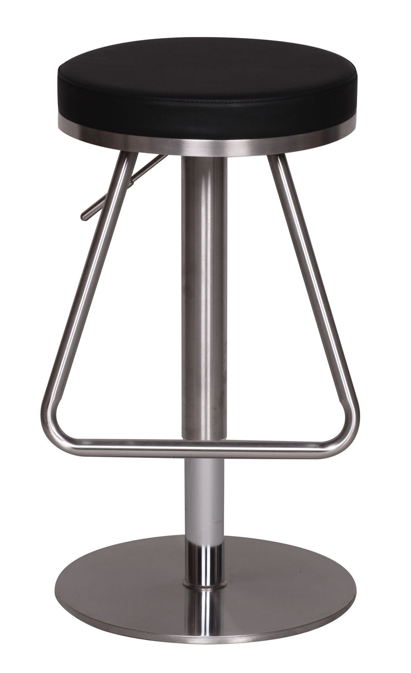 Barhocker WL1.291 Schwarz Edelstahl höhenverstellbar 54-79cm Drehbar